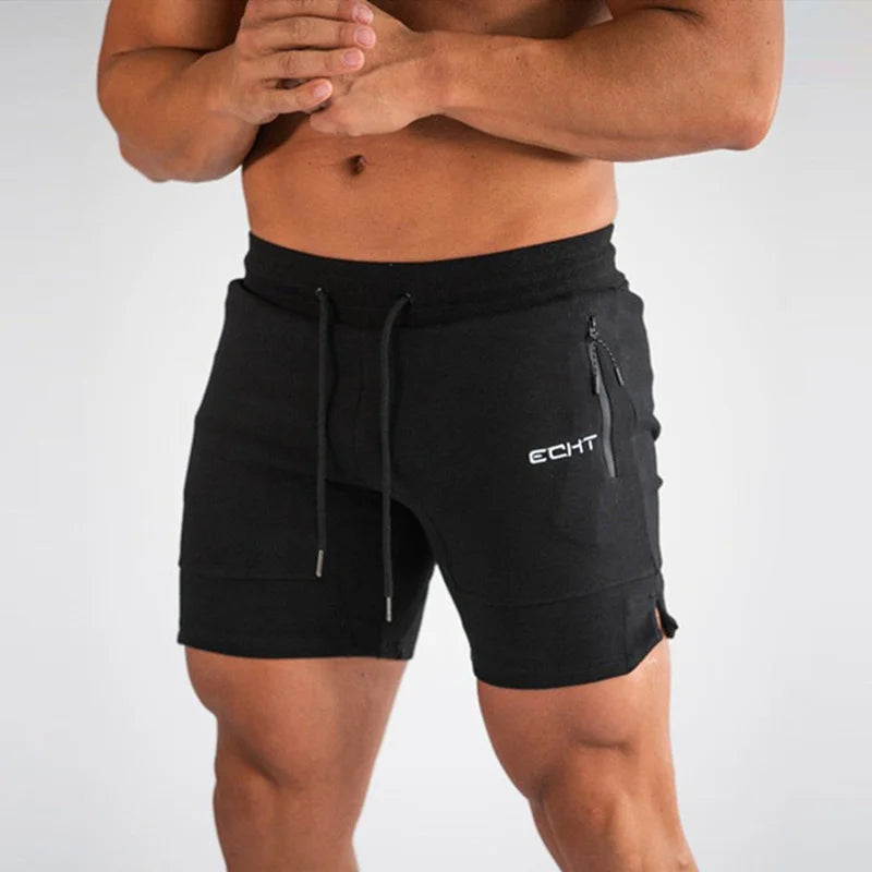 Zip-Pocket Jogger Shorts